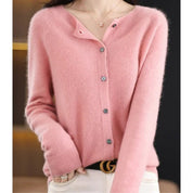 Veloria | Women’s V-Neck Button Long Sleeve Top