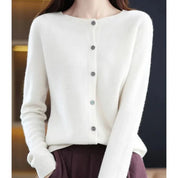Veloria | Women’s V-Neck Button Long Sleeve Top