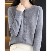 Veloria | Women’s V-Neck Button Long Sleeve Top