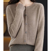 Veloria | Women’s V-Neck Button Long Sleeve Top
