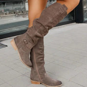 Althea | Women’s Low Heel Ankle Boots with Side Zipper