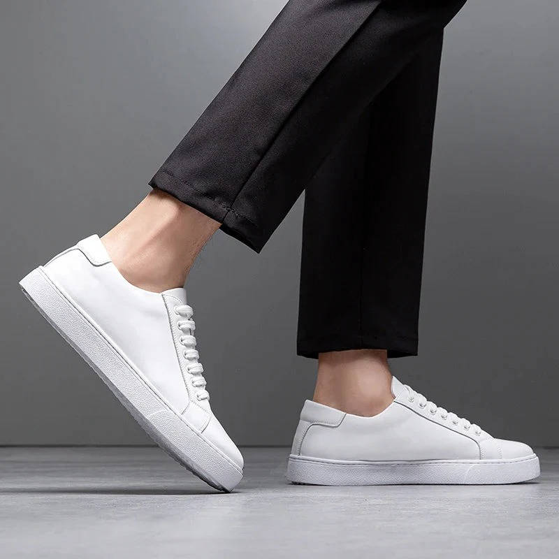 Arvello | Men’s Genuine Leather Low-Top Sneakers