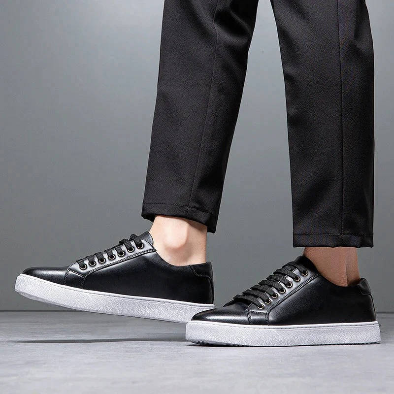 Arvello | Men’s Genuine Leather Low-Top Sneakers