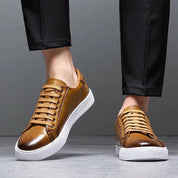 Arvello | Men’s Genuine Leather Low-Top Sneakers