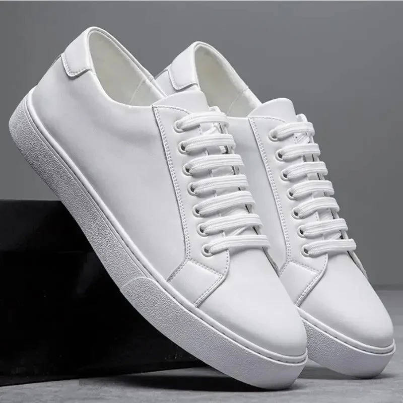 Arvello | Men’s Genuine Leather Low-Top Sneakers