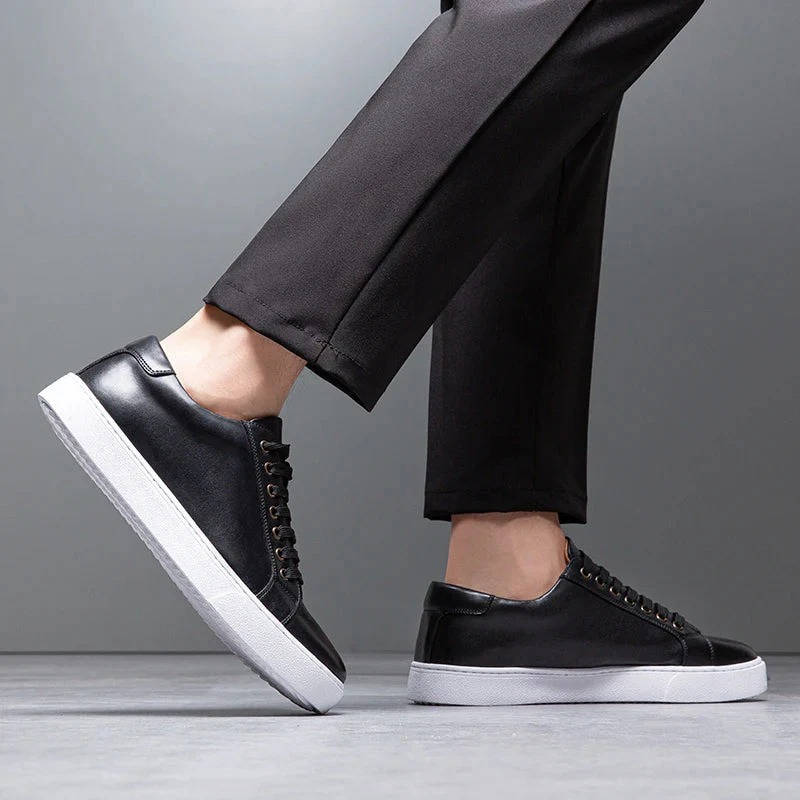 Arvello | Men’s Genuine Leather Low-Top Sneakers