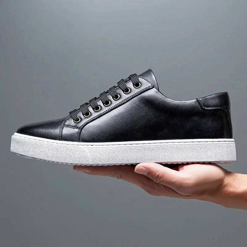 Arvello | Men’s Genuine Leather Low-Top Sneakers
