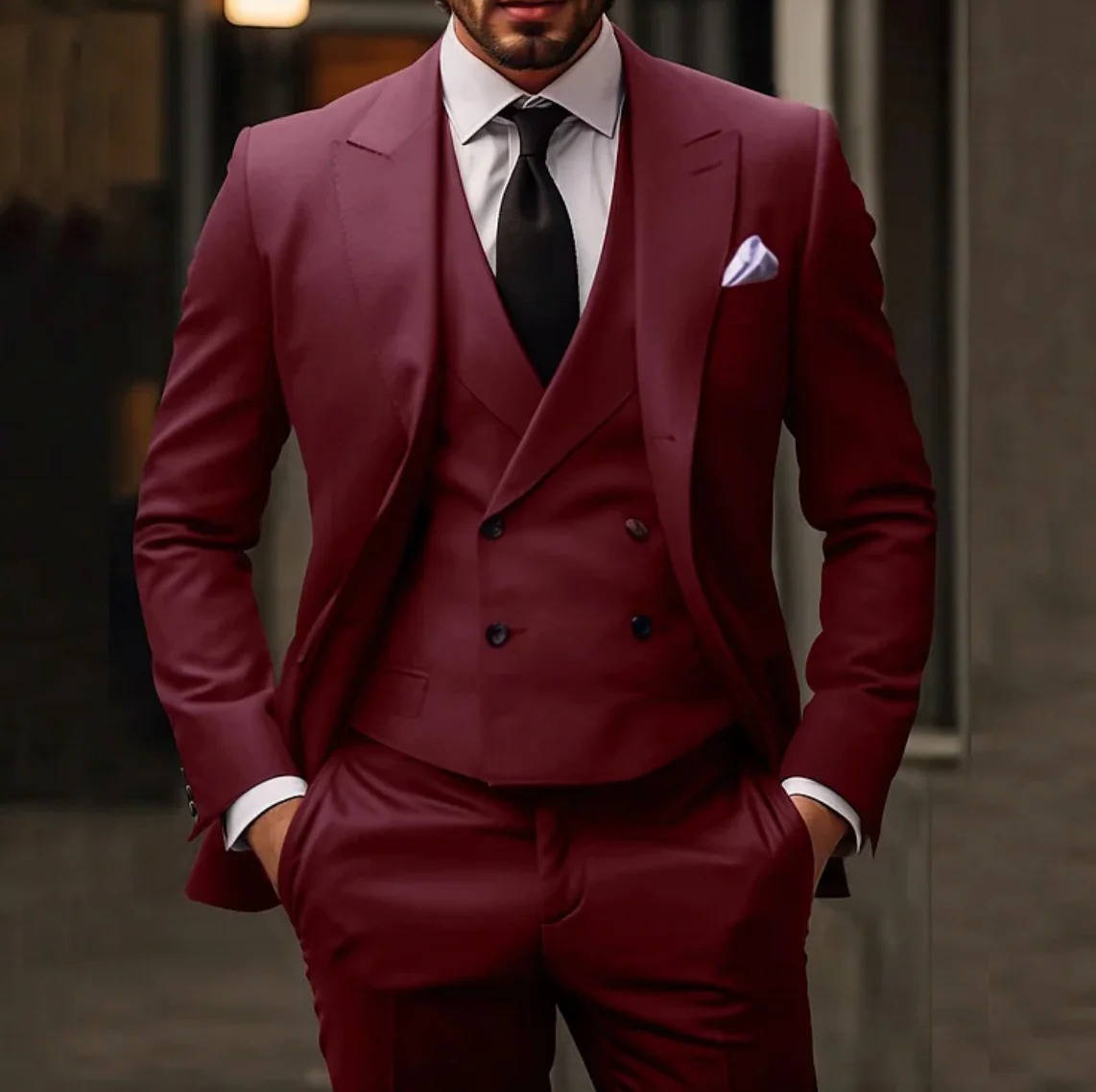 Valerio | Men’s Slim Fit 3 Piece Tuxedo Suit