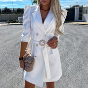 Imogen | Women’s Tailored Belted Blazer Dress