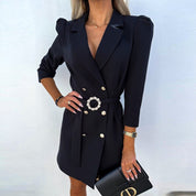 Imogen | Women’s Tailored Belted Blazer Dress