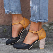 Juniper Terry | Balance Heel Shoes in Timeless Luxe