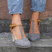 Juniper Terry | Balance Heel Shoes in Timeless Luxe