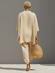 Serona - Women’s Textured Linen Two-Piece Set