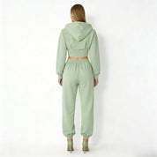 Elara | Women’s Fleece Corset Waist Sweatsuit Set