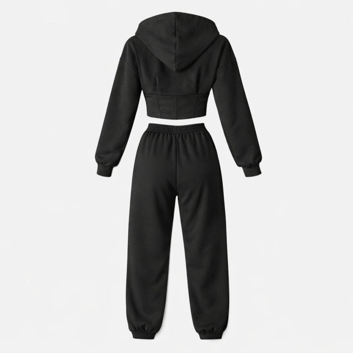 Elara | Women’s Fleece Corset Waist Sweatsuit Set