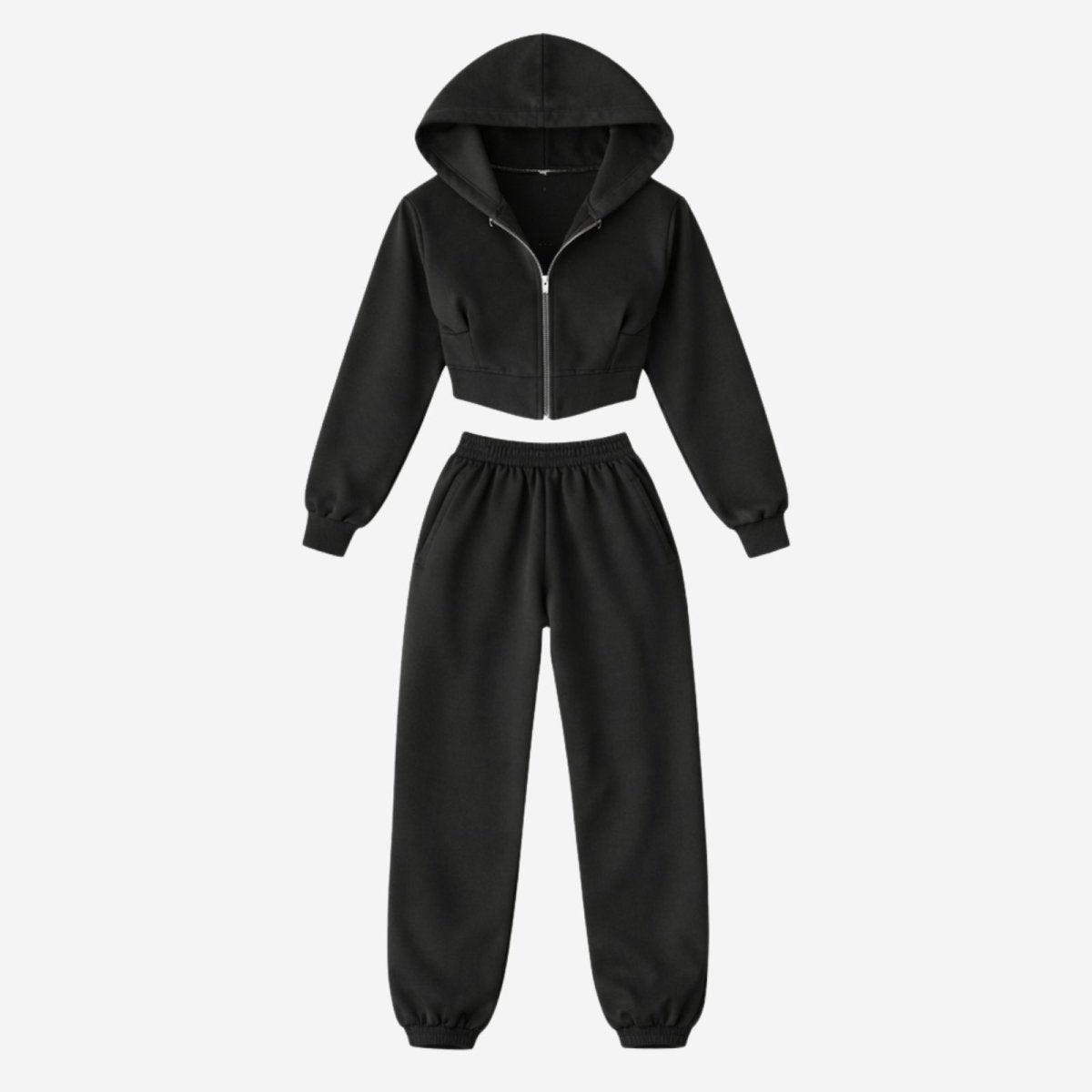 Elara | Women’s Fleece Corset Waist Sweatsuit Set