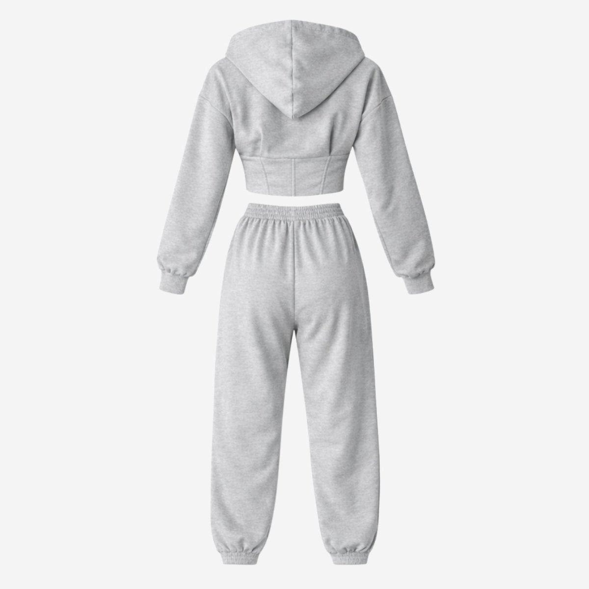 Elara | Women’s Fleece Corset Waist Sweatsuit Set