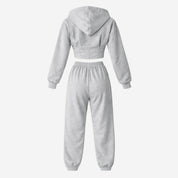 Elara | Women’s Fleece Corset Waist Sweatsuit Set