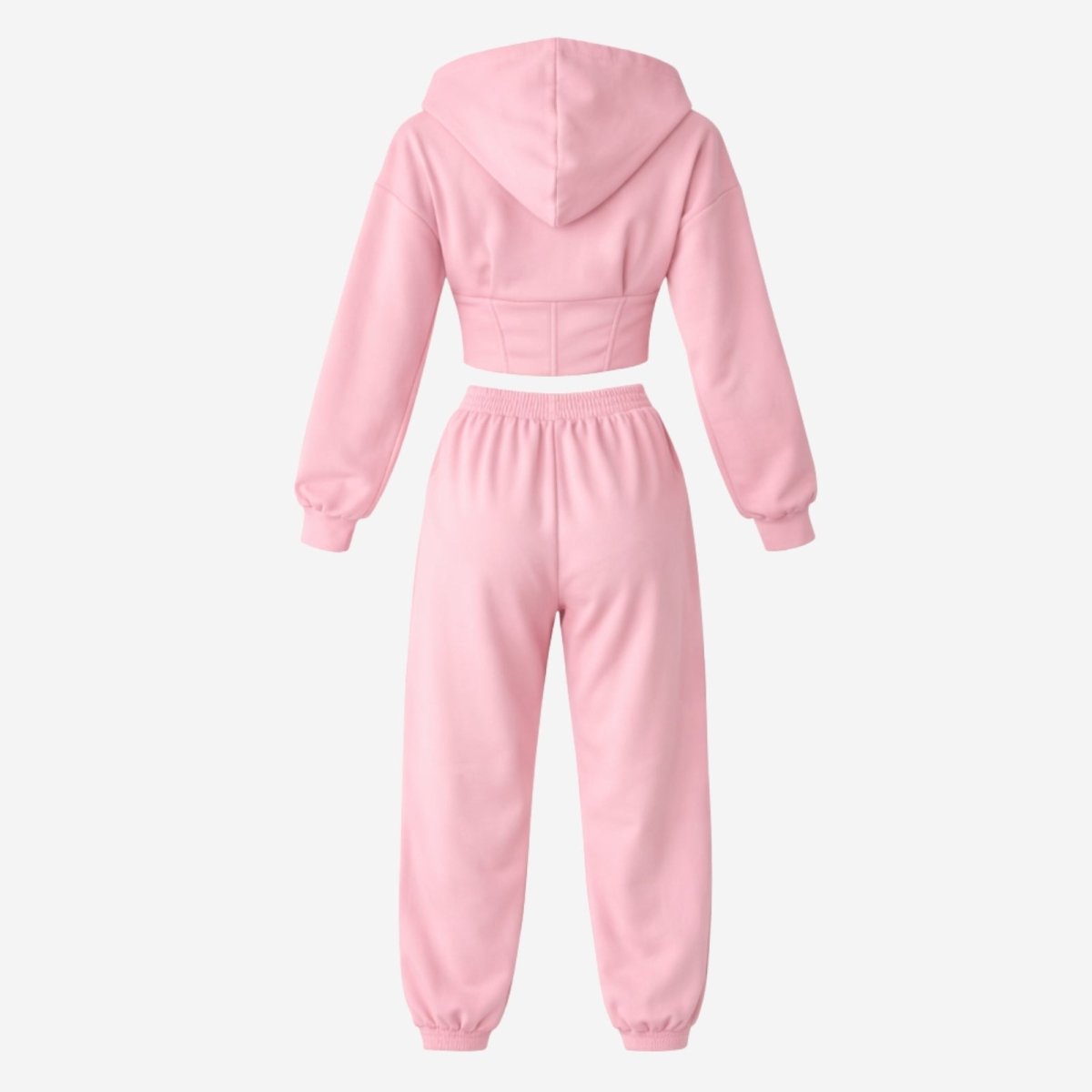 Elara | Women’s Fleece Corset Waist Sweatsuit Set