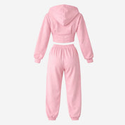 Elara | Women’s Fleece Corset Waist Sweatsuit Set