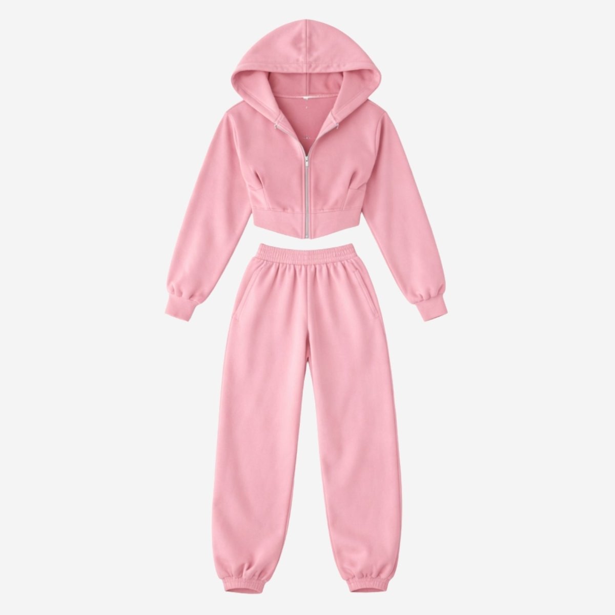 Elara | Women’s Fleece Corset Waist Sweatsuit Set