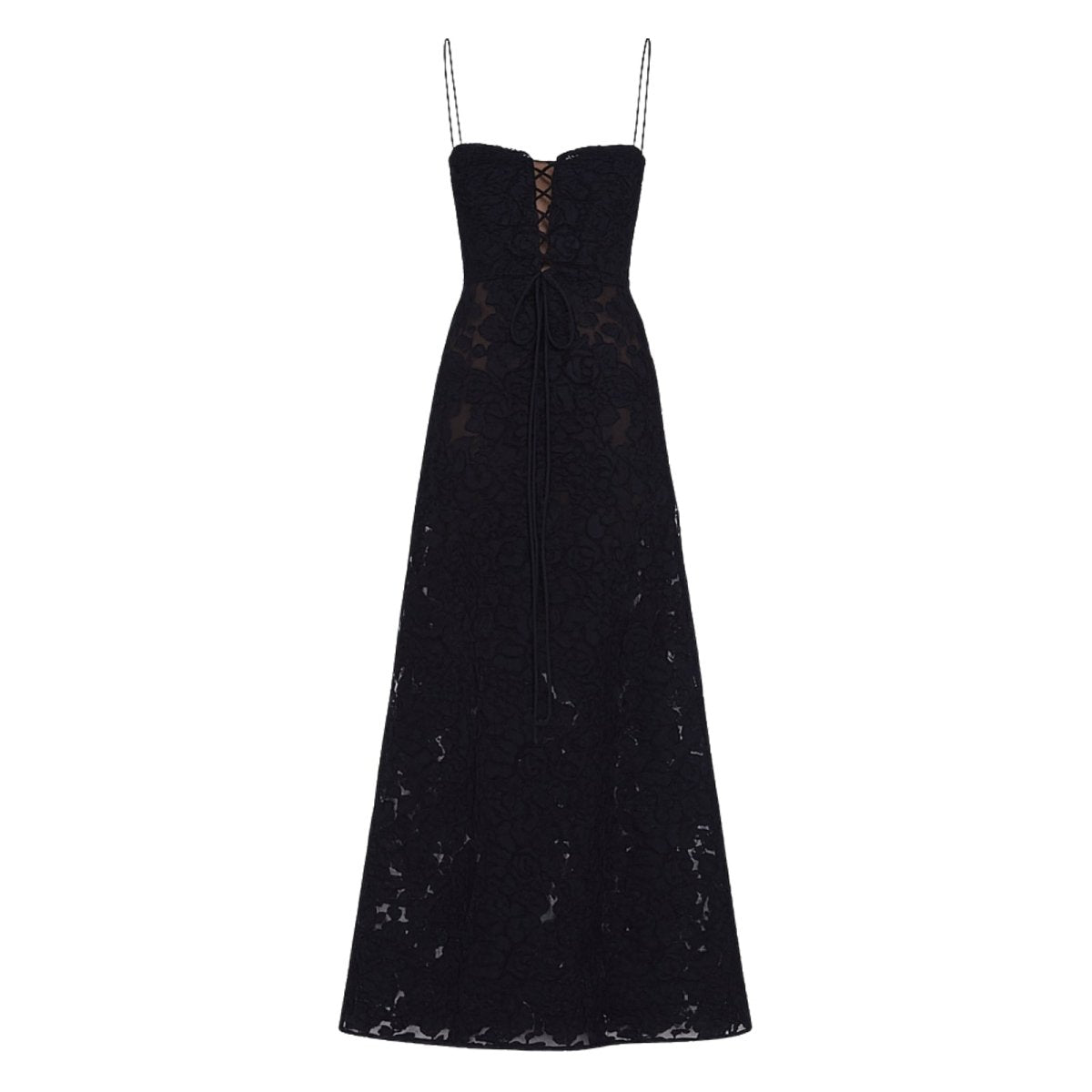 Enchanted | Women’s Floral Jacquard Bustier Maxi Gown