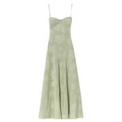Enchanted | Women’s Floral Jacquard Bustier Maxi Gown