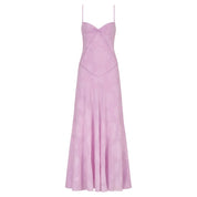 Enchanted | Women’s Floral Jacquard Bustier Maxi Gown