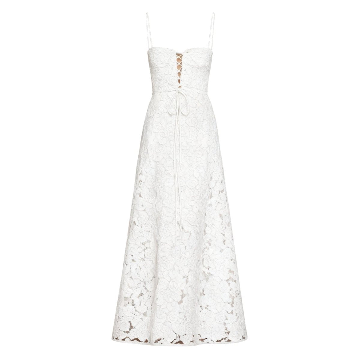 Enchanted | Women’s Floral Jacquard Bustier Maxi Gown