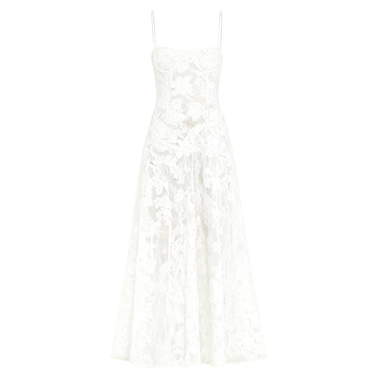 Enchanted | Women’s Floral Jacquard Bustier Maxi Gown