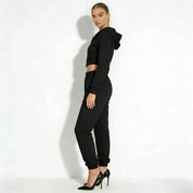 Elara | Women’s Fleece Corset Waist Sweatsuit Set