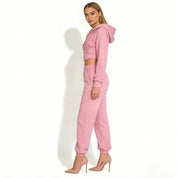 Elara | Women’s Fleece Corset Waist Sweatsuit Set