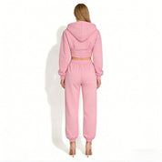 Elara | Women’s Fleece Corset Waist Sweatsuit Set