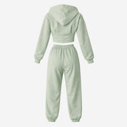 Elara | Women’s Fleece Corset Waist Sweatsuit Set