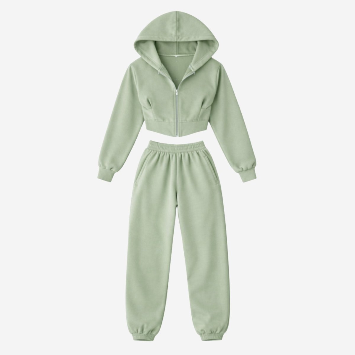 Elara | Women’s Fleece Corset Waist Sweatsuit Set