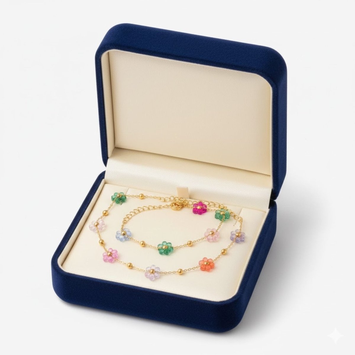 Ysabel | 18K Gold Plated Stainless Steel Flower Jewelry Set