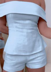 Averixa - Women’s Cropped Top & Pants Set
