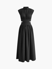 Elarisse | Women’s Mock Neck Cutout Maxi Dress