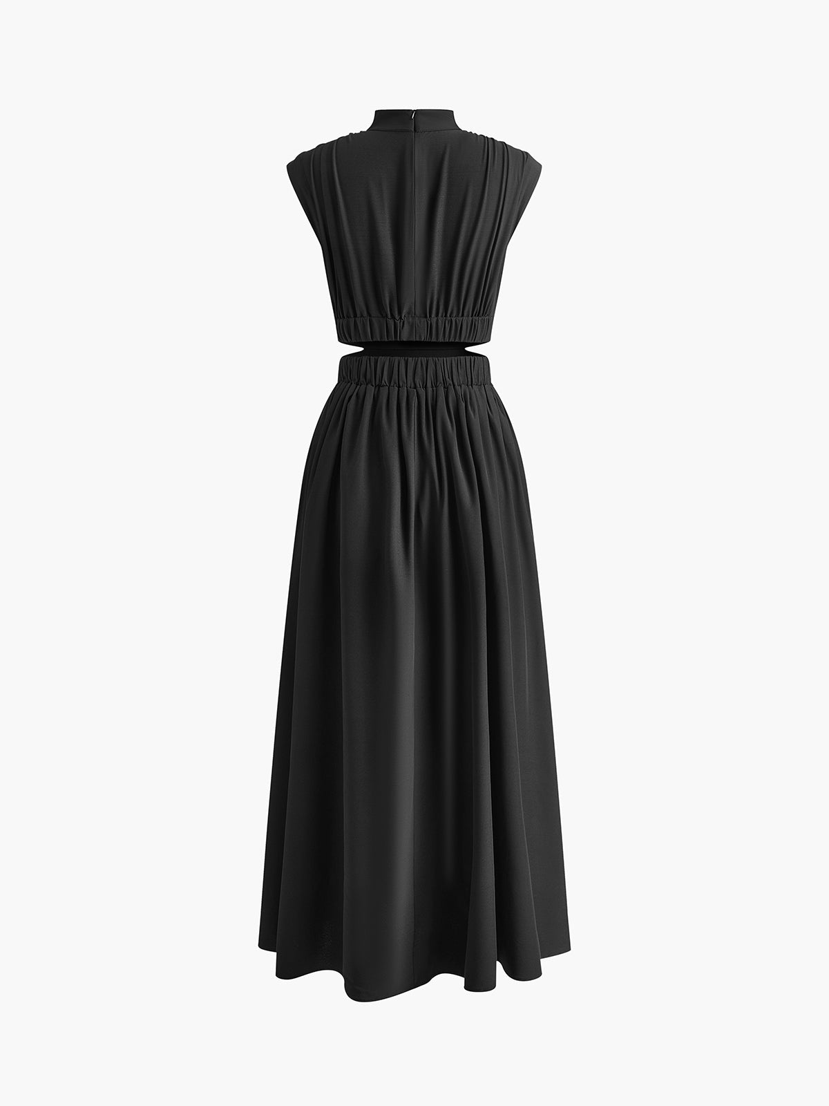 Elarisse | Women’s Mock Neck Cutout Maxi Dress
