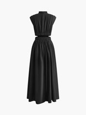 Elarisse | Women’s Mock Neck Cutout Maxi Dress