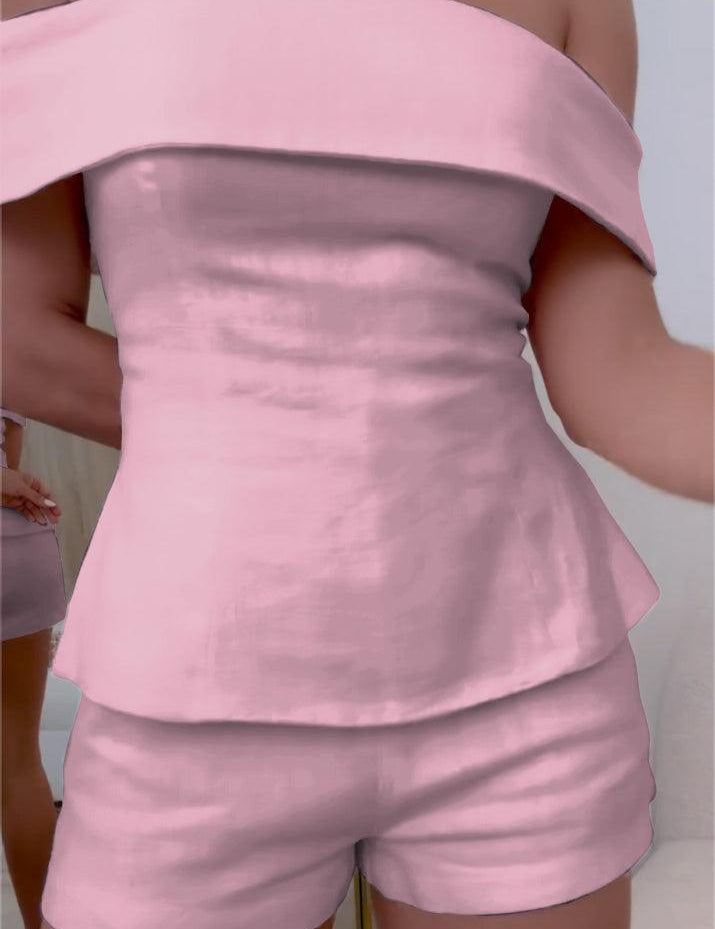 Averixa - Women’s Cropped Top & Pants Set