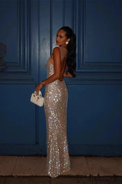 Avelisse – Women’s Open Back Bodycon Maxi Dress