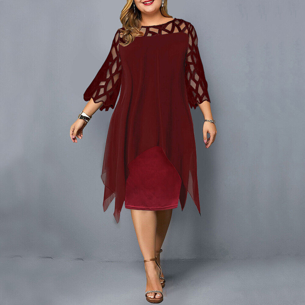 Sutton Vantori | Elegant Plus Size Midi Dress for Women