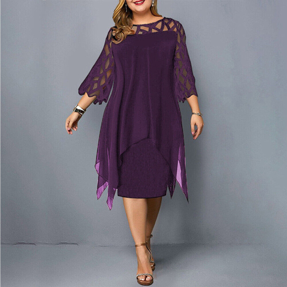 Sutton Vantori | Elegant Plus Size Midi Dress for Women