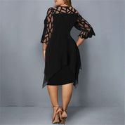 Sutton Vantori | Elegant Plus Size Midi Dress for Women