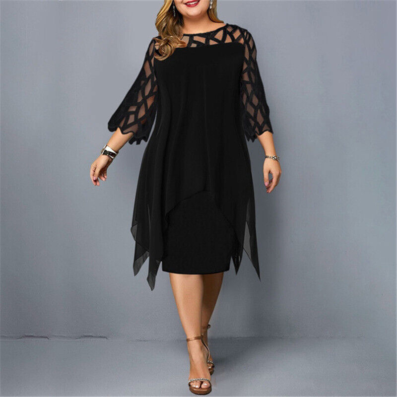 Sutton Vantori | Elegant Plus Size Midi Dress for Women