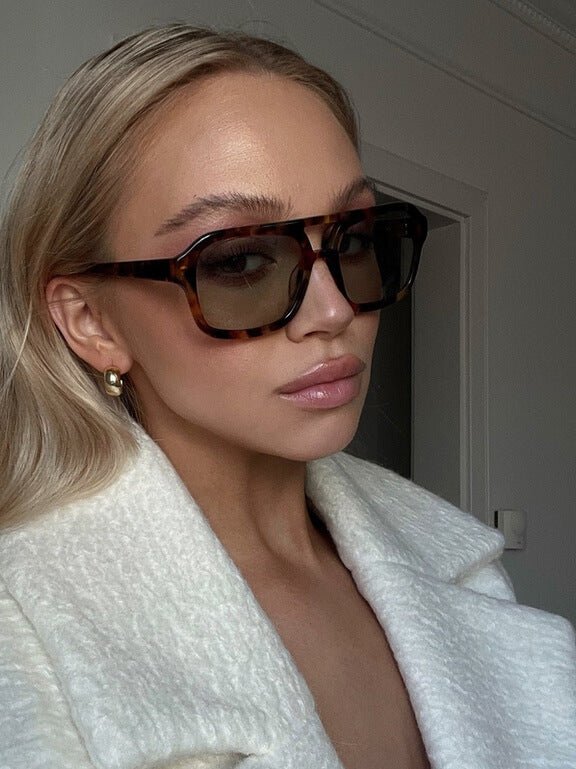 Soleil | Aviator Sunglasses with Brown Lenses
