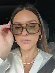 Soleil | Aviator Sunglasses with Brown Lenses