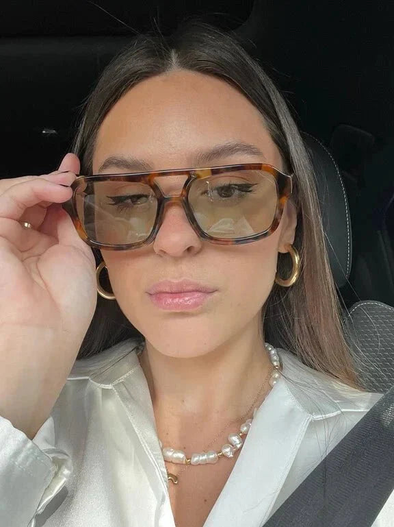 Soleil | Aviator Sunglasses with Brown Lenses