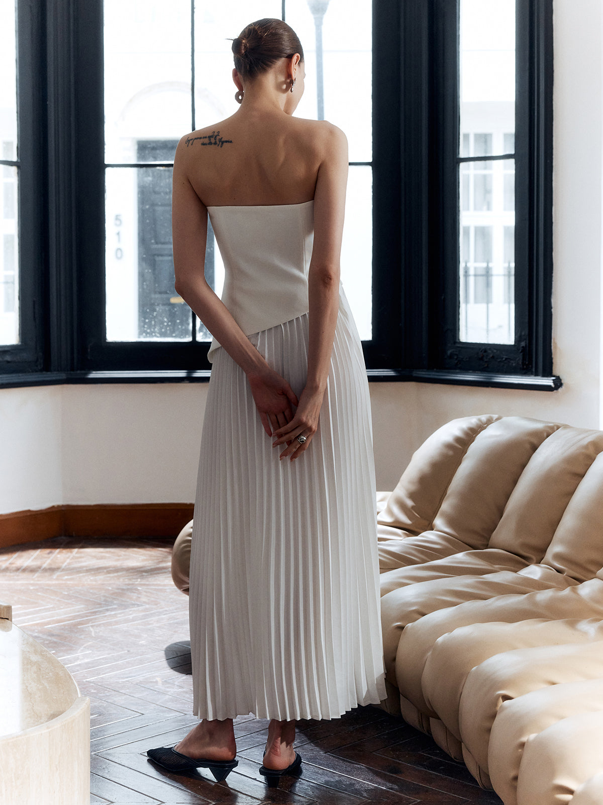 Averelle | Women’s Pleated Sleeveless Maxi Dress